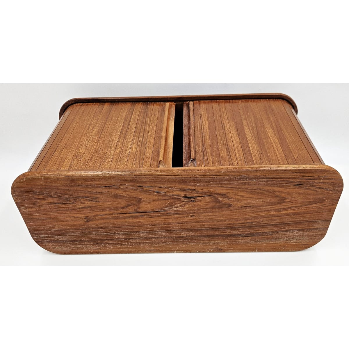 Teakwood Tambour Cabinet Cabinet Mid Century Mod Teakwood Double Tambour Door Wall Hanging Shelf Cabinet