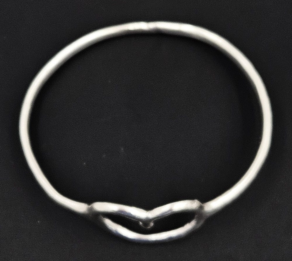 Techau Denmark Jewelry Designer Techau Denmark Sterling Silver Heart Bangle Bracelet