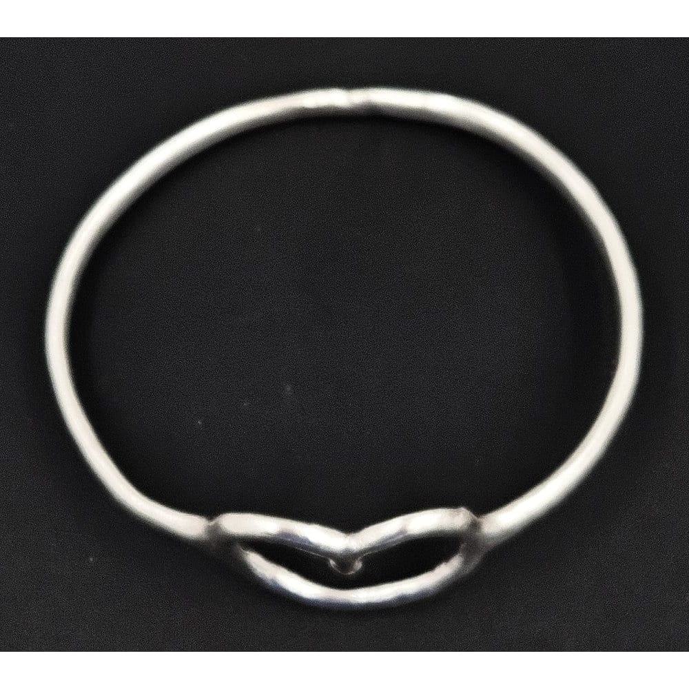 Techau Denmark Jewelry Designer Techau Denmark Sterling Silver Heart Bangle Bracelet