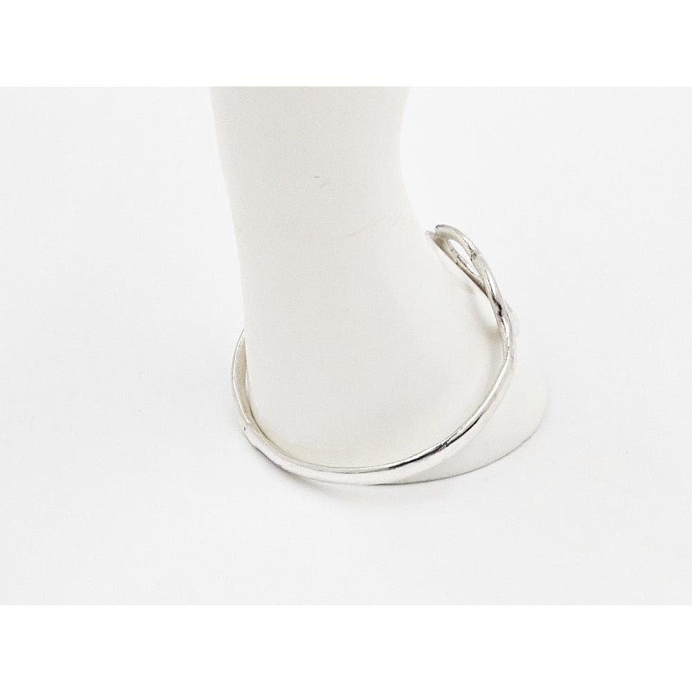 Techau Denmark Jewelry Designer Techau Denmark Sterling Silver Heart Bangle Bracelet
