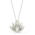 Thea Izzi Jewelry Designer Thea Izzi Sterling & Diamond Lotus Flower Pendant Necklace - $455