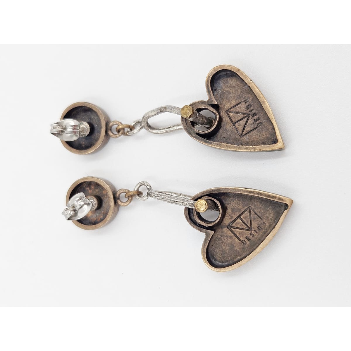 Thomas Mann Designs Jewelry Thomas Mann Designs Sterling Modernist Heart Earrings 