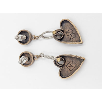 Thomas Mann Designs Jewelry Thomas Mann Designs Sterling Modernist Heart Earrings 