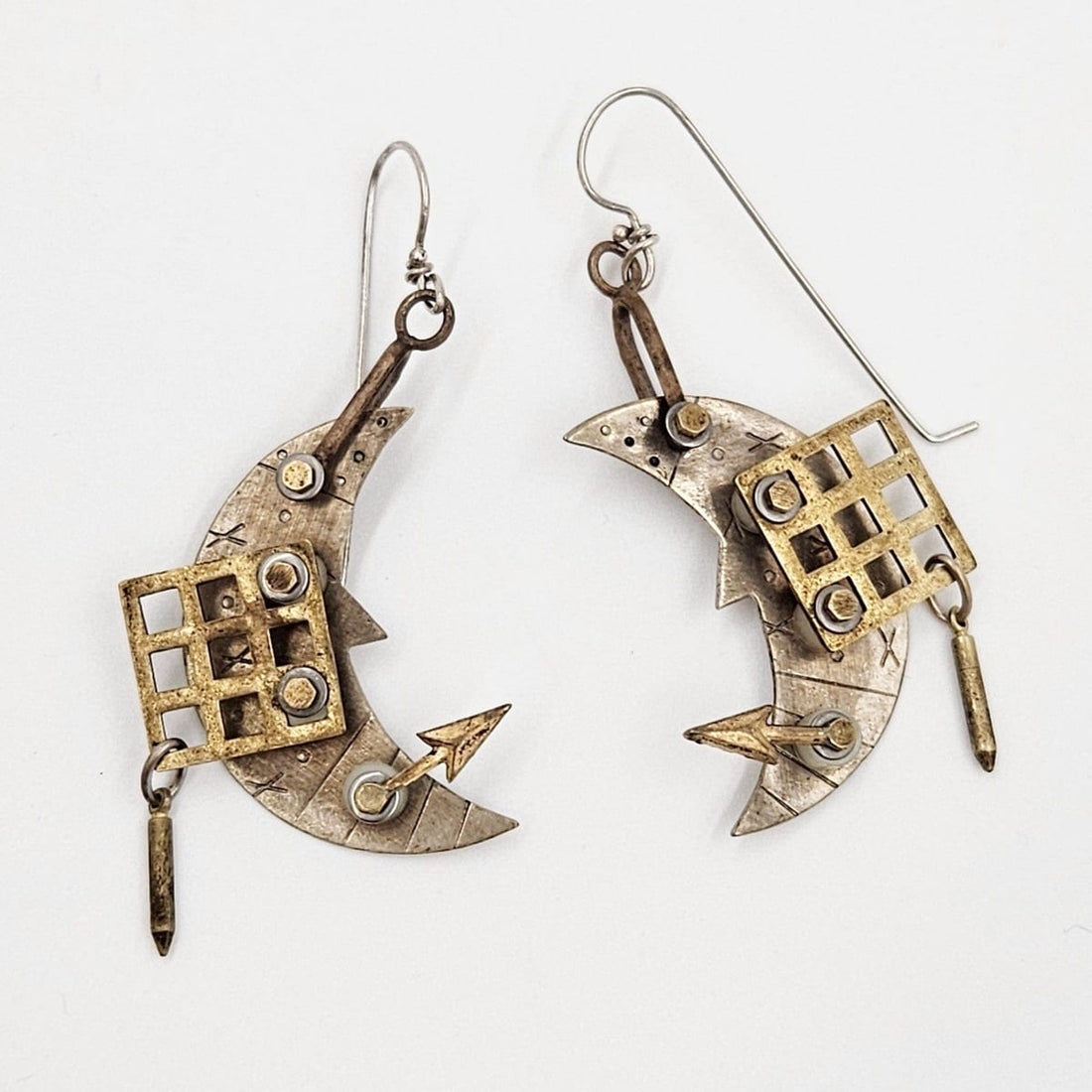 Thomas Mann Designs Jewelry Thomas Mann Designs Sterling Stone Abstract Modernist Earrings