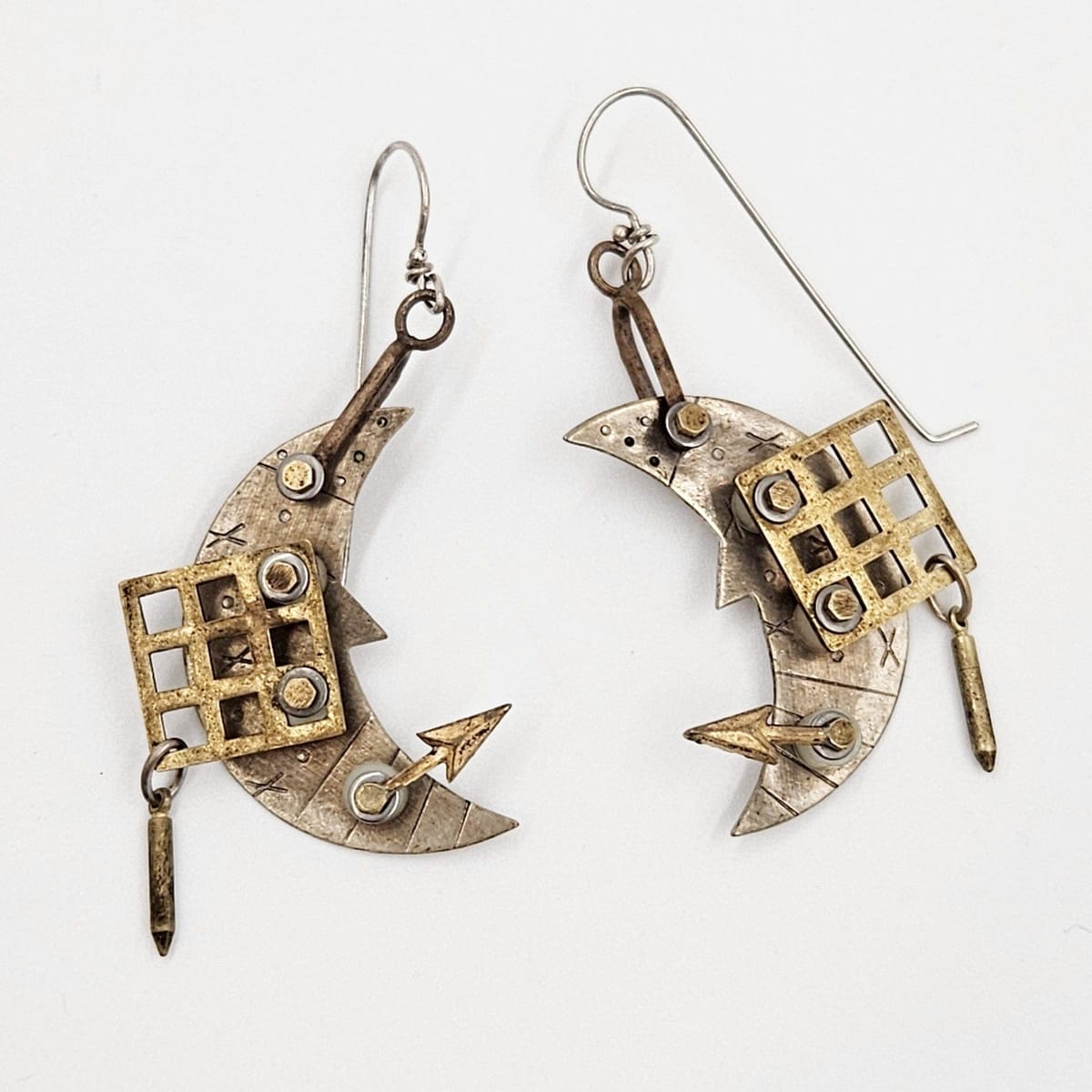 Thomas Mann Designs Jewelry Thomas Mann Designs Sterling Stone Abstract Modernist Earrings