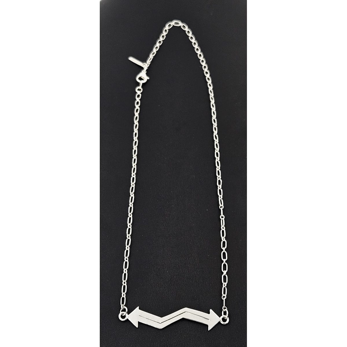 Thompson Navajo Jewelry H &amp; V Thompson Navajo Sterling Silver Unisex Reversible Arrow Necklace