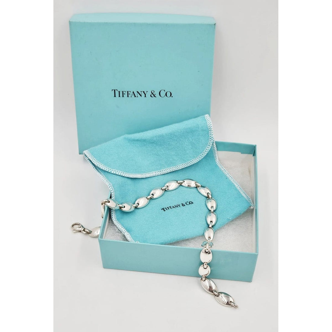Tiffany &amp; Co. Jewelry Retired Tiffany&amp;Co Hefty Sterling Necklace w/Box