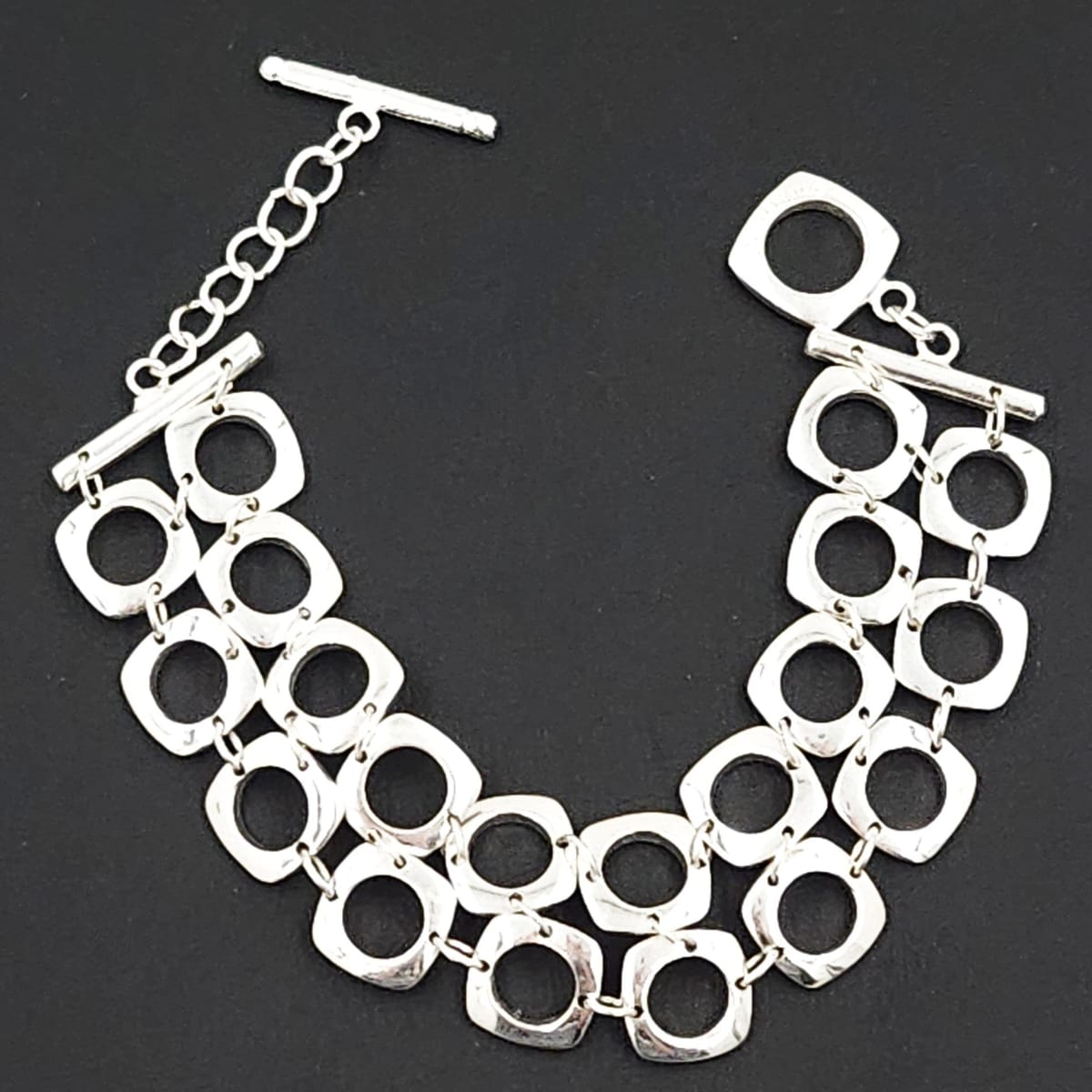 Tiffany &amp; Co. Jewelry Superb Retired Tiffany&amp;Co Sterling Modernist Bracelet