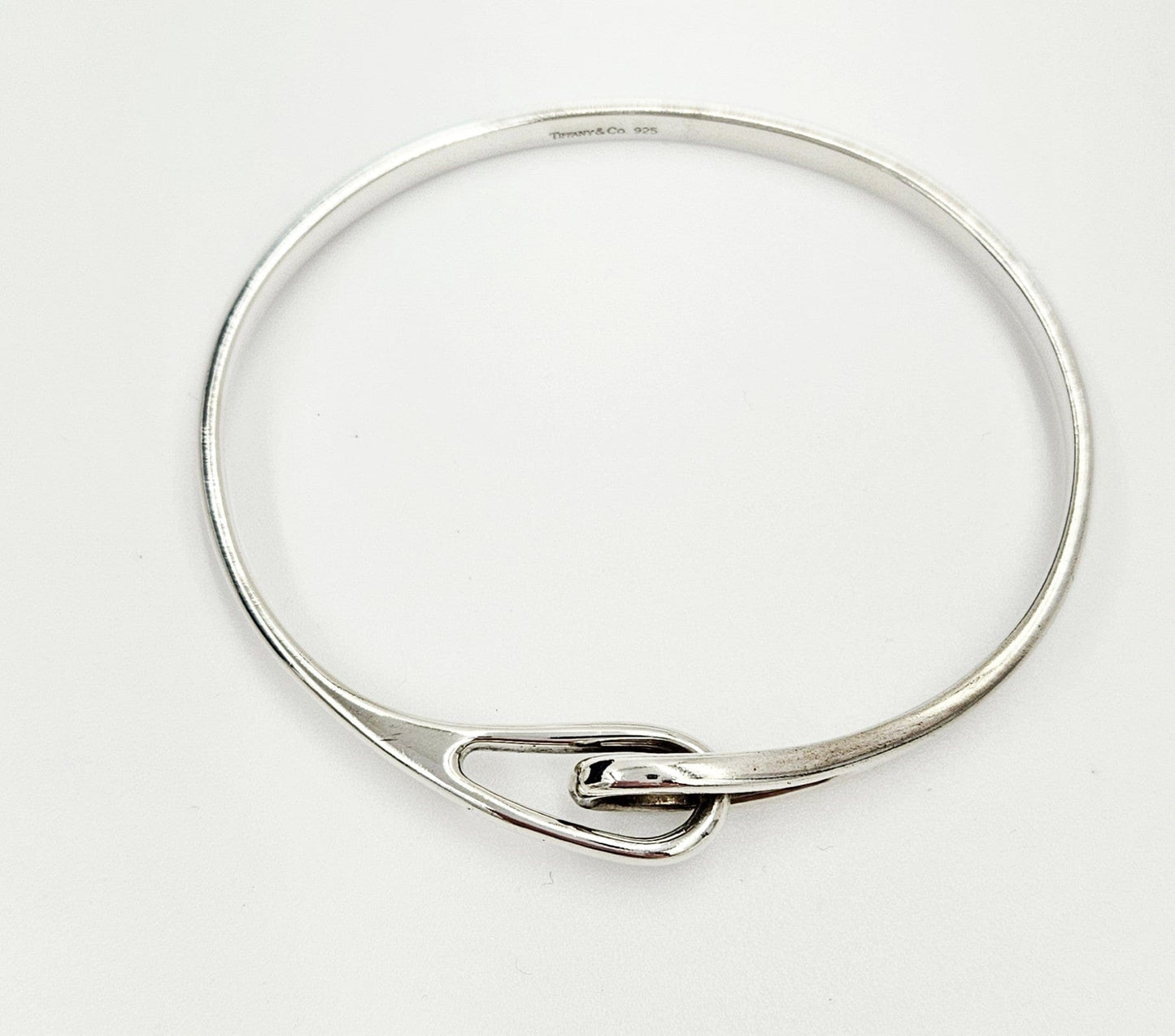 Tiffany & Co. Jewelry Vintage Tiffany & Co  Solid Sterling Silver Modernist Bangle Bracelet