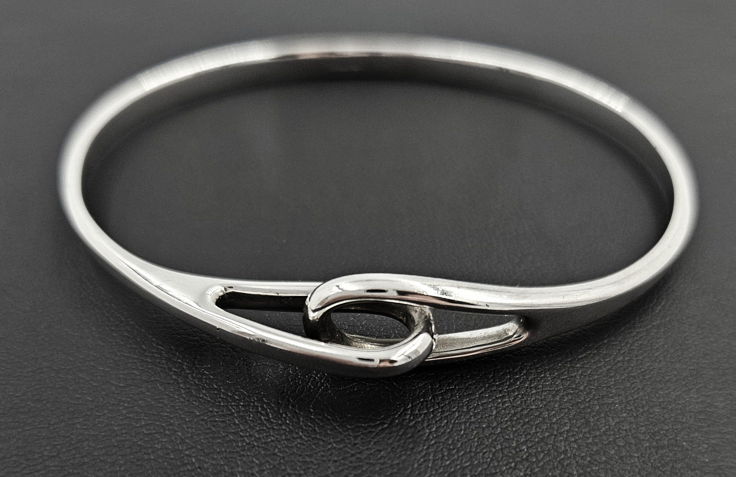 Tiffany & Co. Jewelry Vintage Tiffany & Co  Solid Sterling Silver Modernist Bangle Bracelet