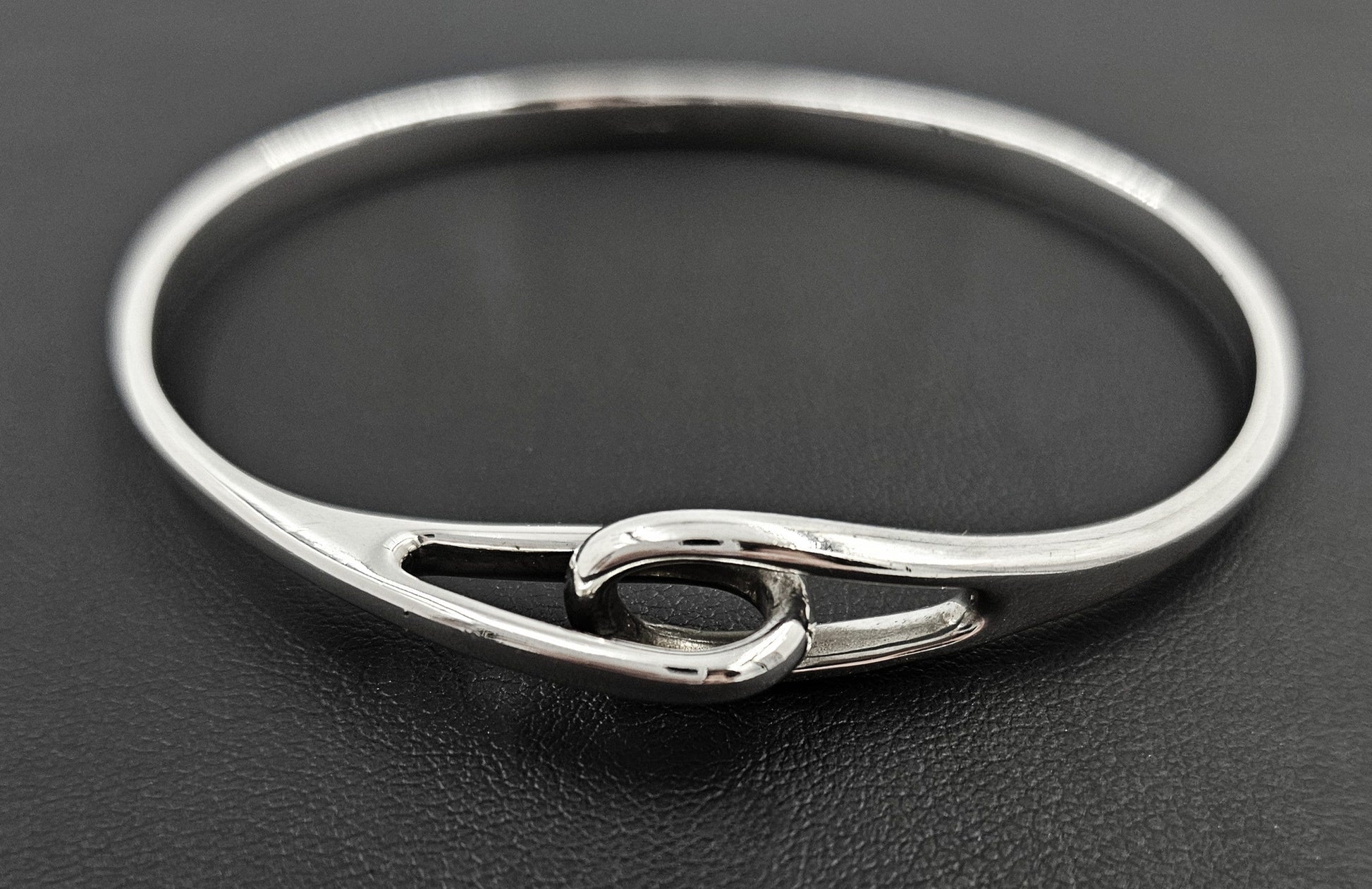 Tiffany & Co. Jewelry Vintage Tiffany & Co  Solid Sterling Silver Modernist Bangle Bracelet