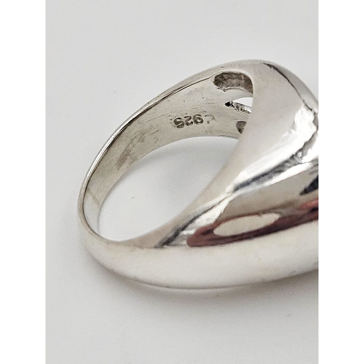 TMCMH Jewelry Vintage Sterling Silver Modernist Cocktail Ring