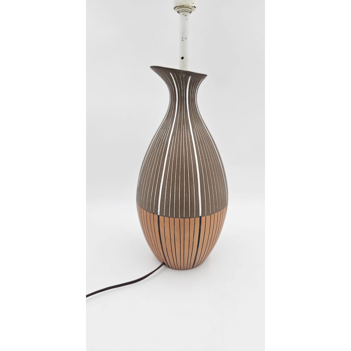 Ugo Zaccagnini Italy for Raymor Bitossi Lighting MCM Ugo Zaccagnini Italy Raymor Bitossi Ceramic Table Lamp 
