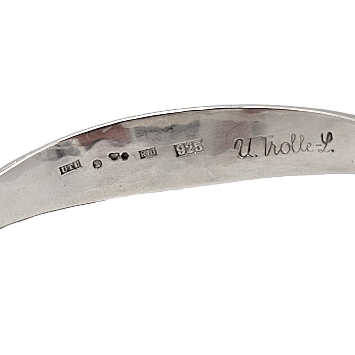 Ulf Trolle Lindgren Sweden Jewelry Ulf Trolle Lindgren Sweden Sterling Modernist Cuff Bracelet Circa 1991