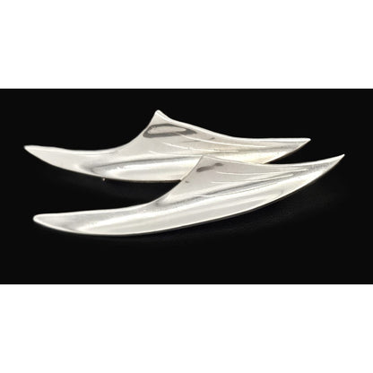 Ulrich Design Jewelry Denmark Ulrich Design Retro Atomic Modernist Sterling Silver Brooch Ca. 1950s
