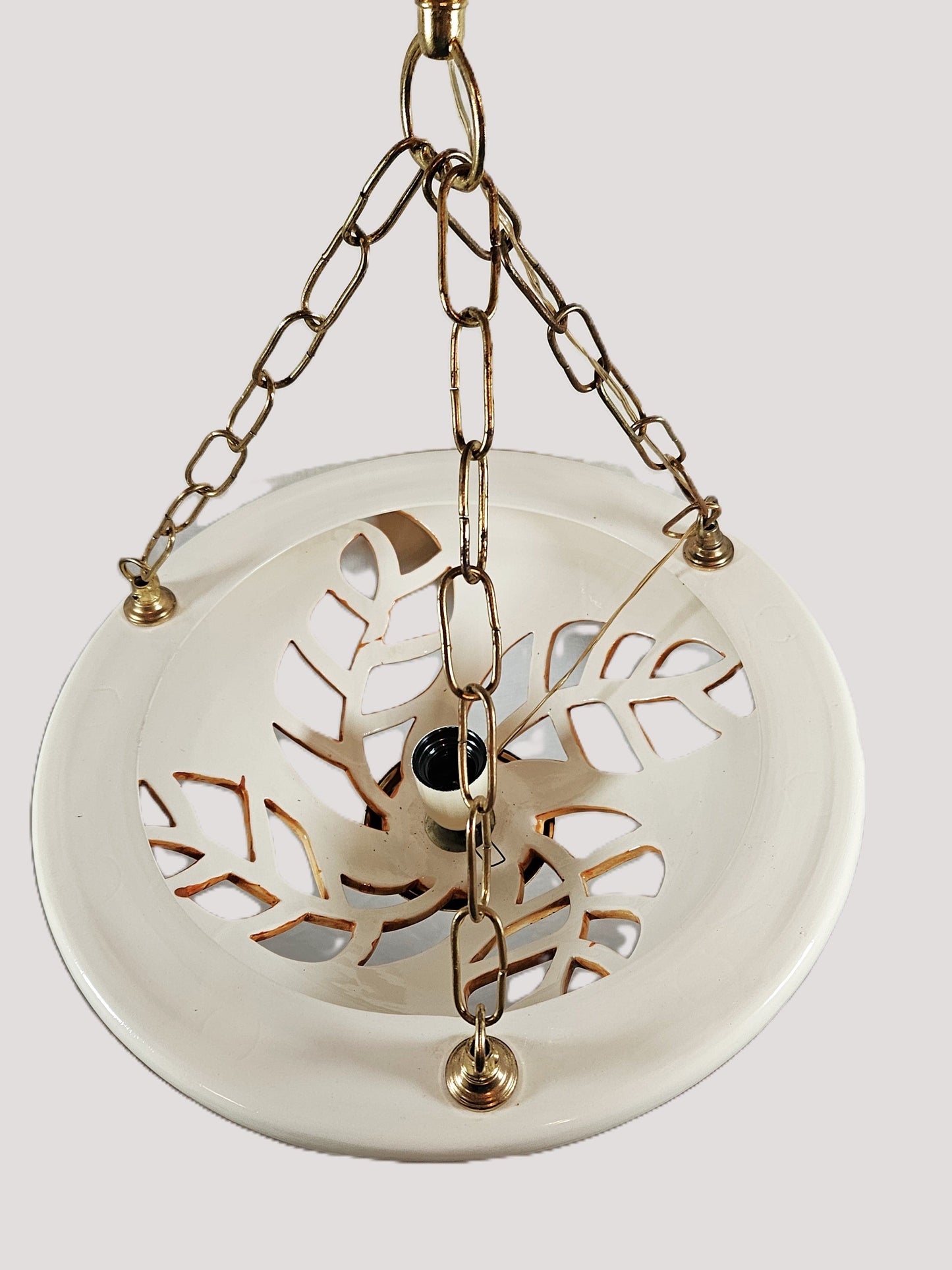 Unbranded Lighting Unbranded Floral Hanging Pendant Light Ceramic Colorful
