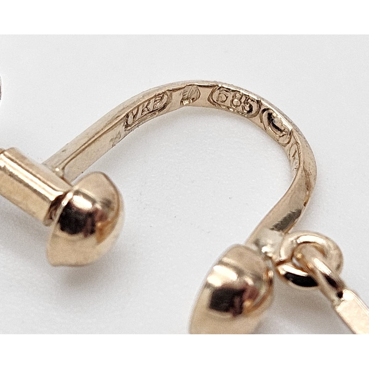 Veikko Kalevi Piirainen Jewelry Rare Veikko Kalevi Piirainen Finland 14k 585 Modernist Dangle Earrings 1970