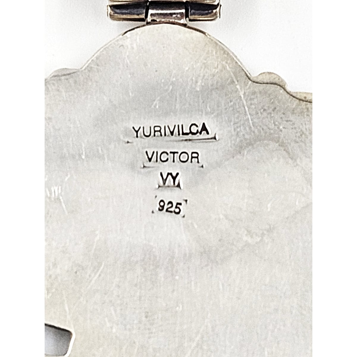 Victor Yurivilca Jewelry OOAK Victor Yurivilca Sterling Onyx Abstract Large Statement Pendant Necklace
