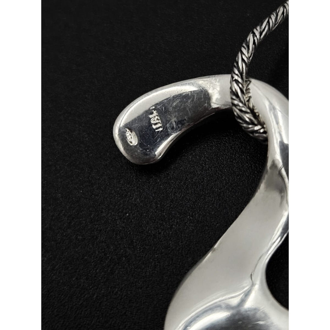 Vintage Italian Sterling Necklace Jewelry Designer Sterling Silver Necklace Circa