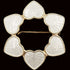 Volmer Bahner Jewelry Danish Designer Volmer Bahner Sterling & Enamel Hearts Brooch Circa 1950s