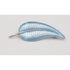 Volmer Bahner Jewelry Volmer Bahner Denmark Sterling Lt Blue Enamel Leaf or Feather Brooch 1950s