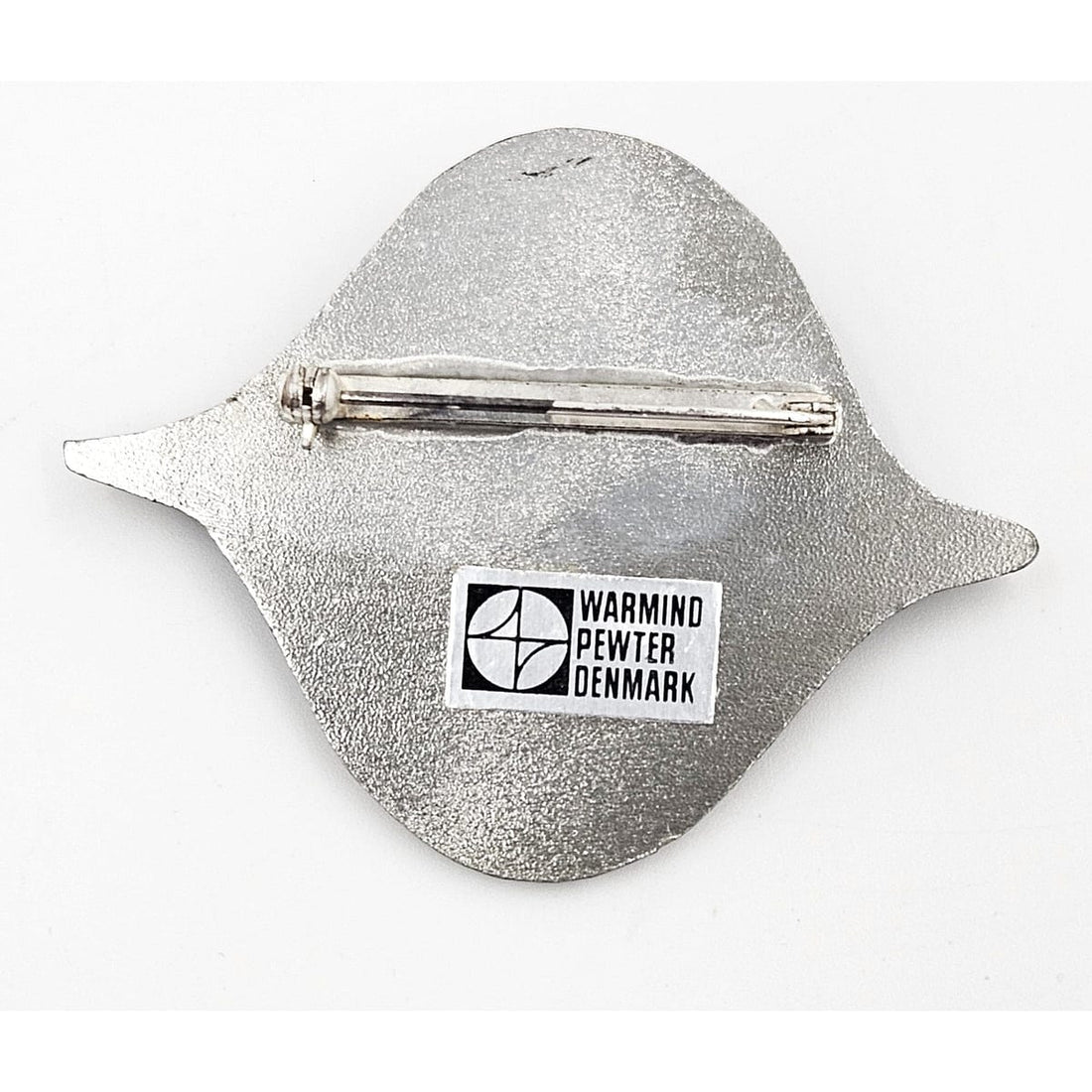Warmind Jewelry RARE Poul Warmind Denmark Abstract Brutalist Pewter Brooch NWT NOS 1960s