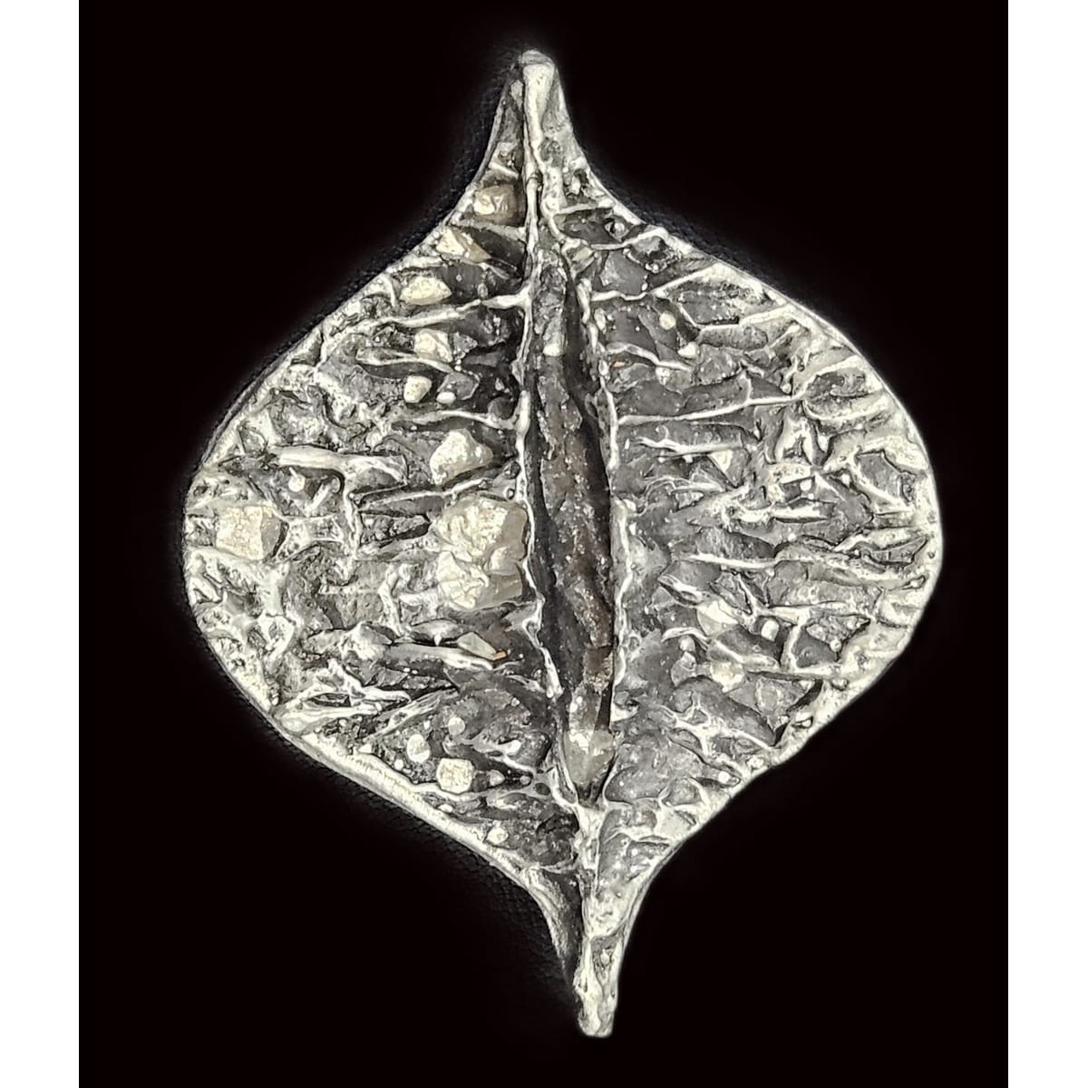 Warmind Jewelry RARE Poul Warmind Denmark Abstract Brutalist Pewter Brooch NWT NOS 1960s