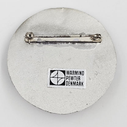 Warmind Jewelry RARE Poul Warmind Denmark Brutalist Modernist Pewter Brooch NWT NOS 1960s