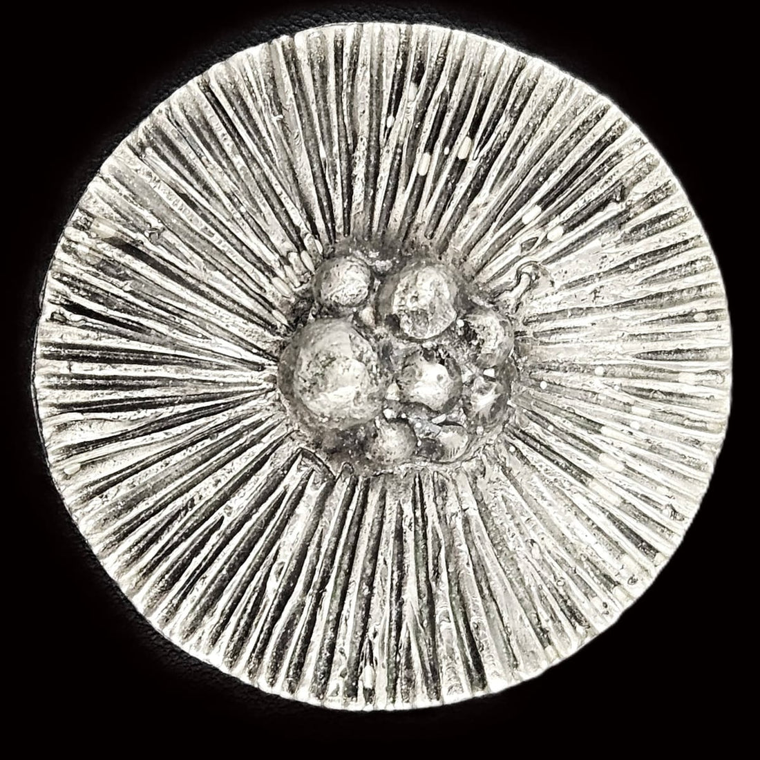 Warmind Jewelry RARE Poul Warmind Denmark Brutalist Modernist Pewter Brooch NWT NOS 1960s