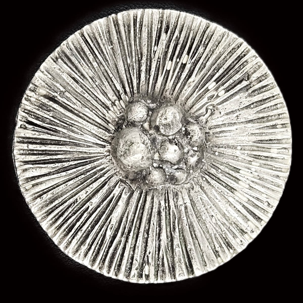Warmind Jewelry RARE Poul Warmind Denmark Brutalist Modernist Pewter Brooch NWT NOS 1960s