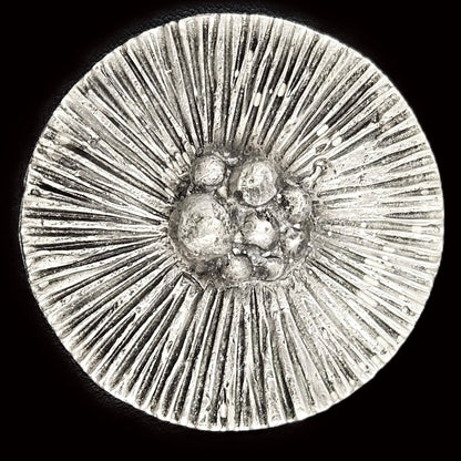 Warmind Jewelry RARE Poul Warmind Denmark Brutalist Modernist Pewter Brooch NWT NOS 1960s