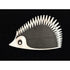 Warmind Jewelry Superb Warmind Denmark Sterling Black Enamel Modernist Porcupine Brooch