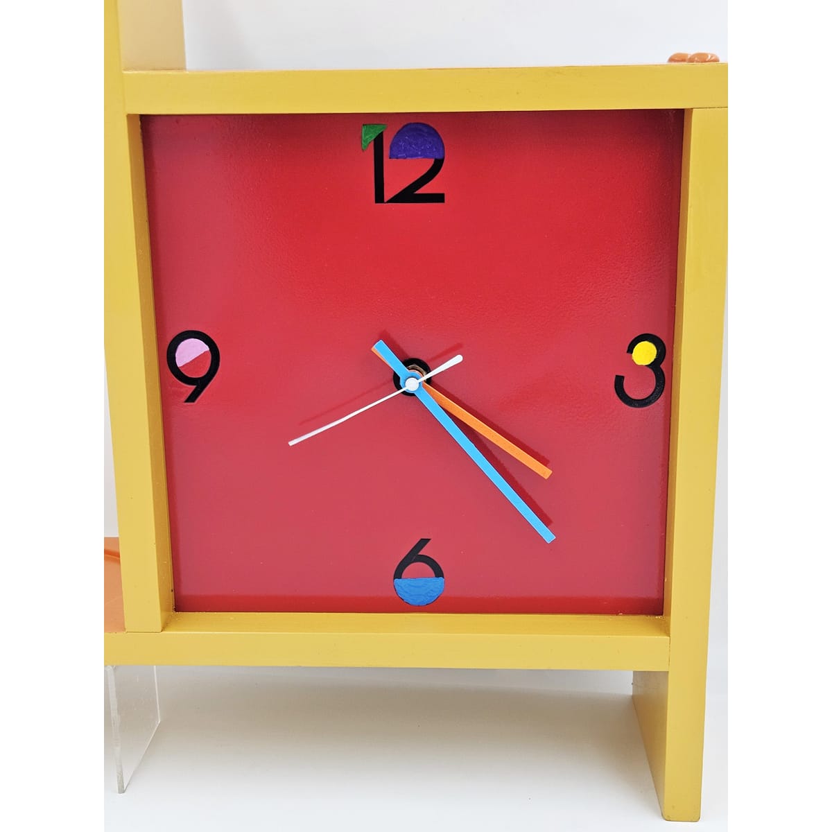 Welby Clock Fully Restored Welby Wall Hanging Shelf Clock Post Modern Memphis Style 80s
