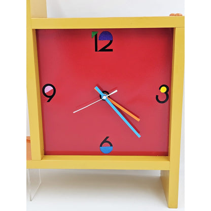 Welby Clock Fully Restored Welby Wall Hanging Shelf Clock Post Modern Memphis Style 80s