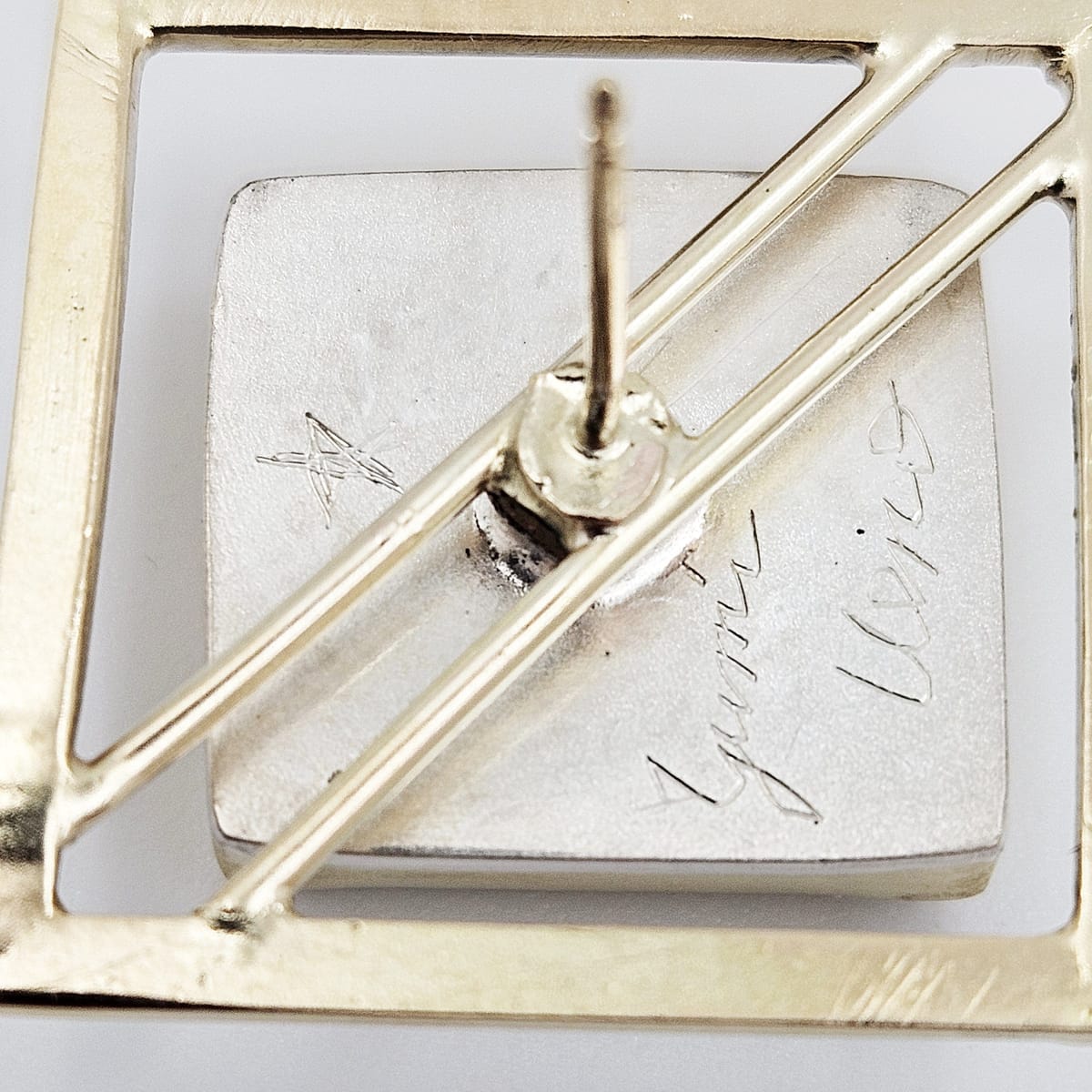 Yumi Ueno Jewelry Designer Yumi Ueno Modernist Sterling Earrings Set 1