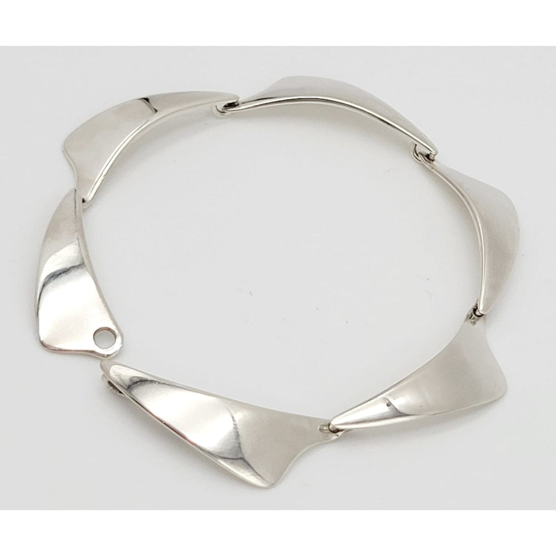 A &amp; K Denmark Jewelry Aarre &amp; Krogh Denmark Sterling Modernist Bracelet Circa 1960s
