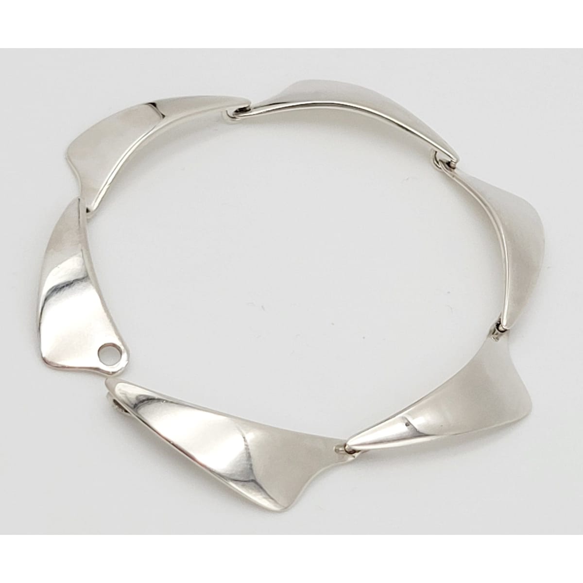 A &amp; K Denmark Jewelry Aarre &amp; Krogh Denmark Sterling Modernist Bracelet Circa 1960s