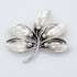 A & K Denmark Jewelry Denmark Designer Aarre Krogh A&K Sterling Silver 5 Leaf Brooch Pendant 1950s