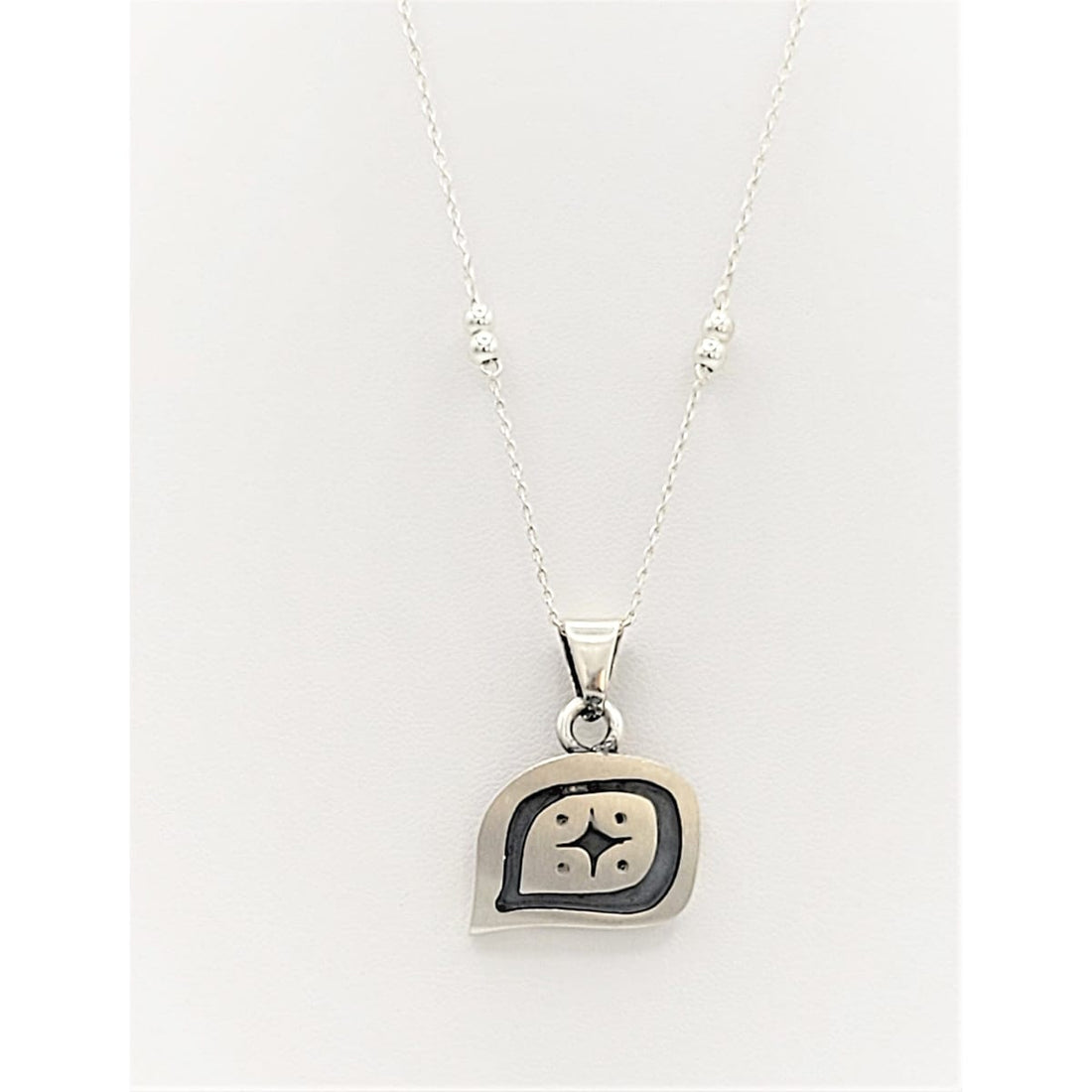 Aarikka Jewelry Aarikka Finland International Year of the Woman Sterling Necklace Circa 1980s