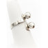 Aksel Holmsen Jewelry Aksel Holmsen Norway Sterling Modernist Orbs Bypass Cocktail Statement Ring 60s