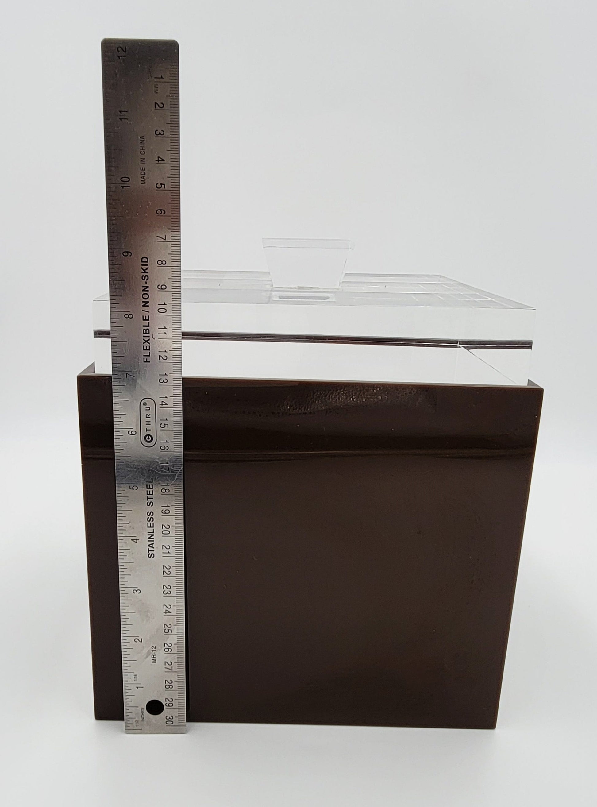 Alessandro Albrizzi Barware Superb Vintage Solid Lucite Alessandro Albrizzi Italy Ice Bucket