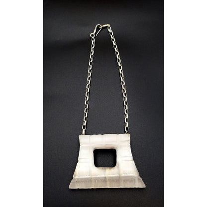 Alexis Bittar Jewelry Retired Alexis Bittar Modernist Geometric Lucite Runway Necklace Rare HTF!