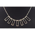 Alton Sweden Jewelry Alton Sweden Abstract Modernist Sterling Rectangular Fringe Necklace 1960s
