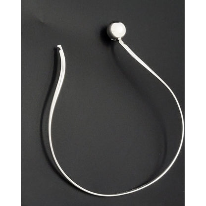 Alton Sweden Jewelry RARE Alton Sweden Scandinavian Modernist Sterling Ball End Neck Ring 1975
