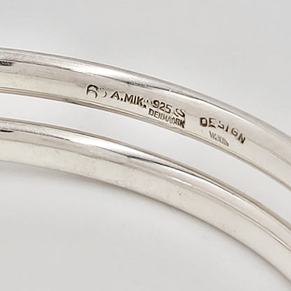 Andreas Mikkelsen Jewelry RARE Danish Andreas Mikkelsen G Jensen Modernist Double Wrap 