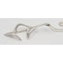 Anitta Rorvig Jewelry Danish Anitta Rorvig Abstract Modernist Long Sterling Pendant Necklace Circa 1970s