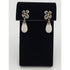 Ann King Lagos Jewelry Designer Ann King Lagos Sterling 18K White Agate Drop Dangle Flower Earrings