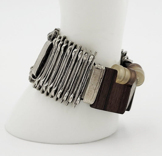 Anne Marie Chagnon Jewelry Vintage Canadian Designer Anne Marie Chagnon Modernist Abstract Bracelet