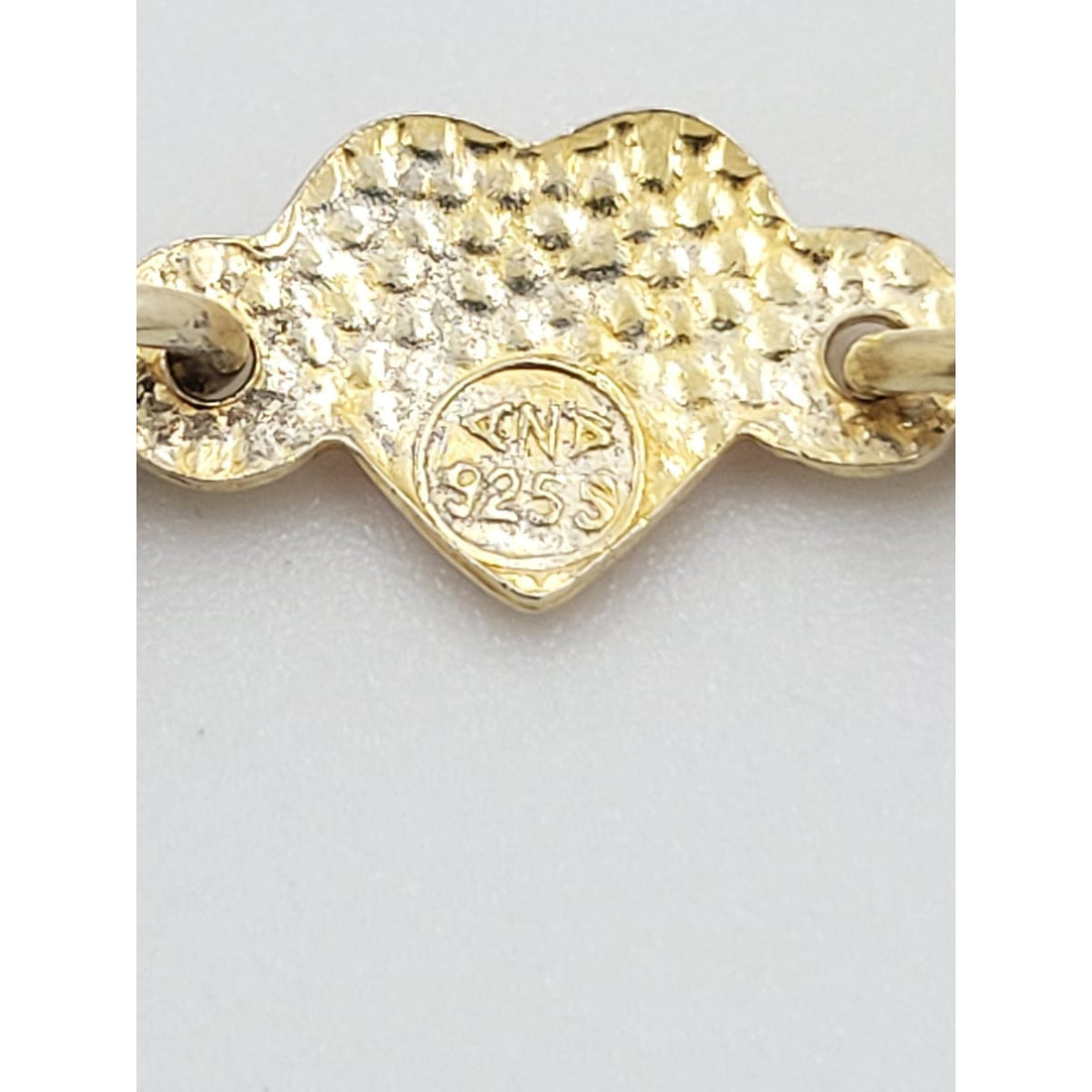 Arne Nordlie Jewelry Arne Nordlie Norway Sterling &amp; Pink Enamel Pink Hearts Links Bracelet 1950s