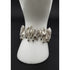 B Poland Jewelry Poland Designer Hefty Sterling Abstract Modernist Panel Bracelet Signed 80/90s